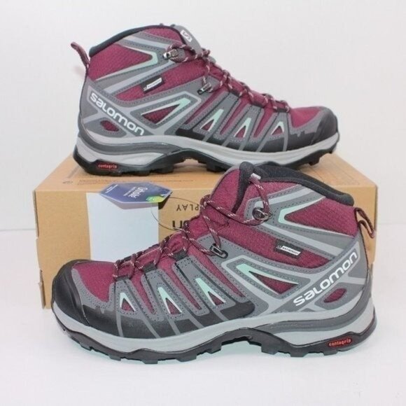 Salomon Shoes - Salomon Women's X Ultra Pioneer Waterproof Hiking Mid Boots Size 6.0